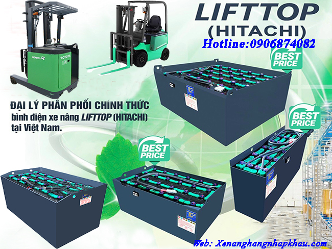 Bình Điện (Ắc quy) Xe Nâng Lifttop